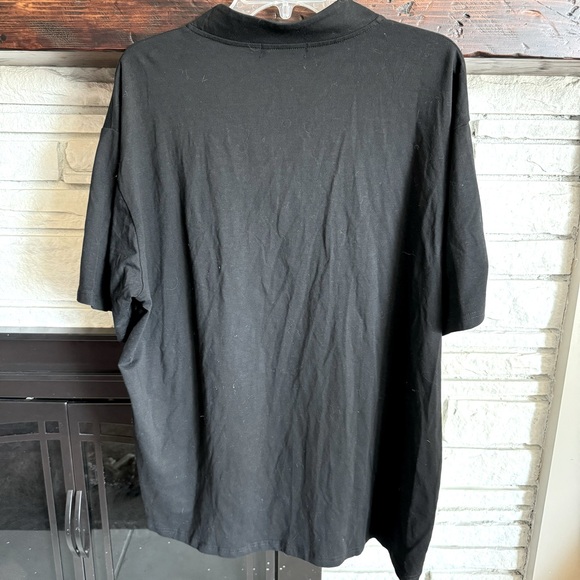YTD Stand Collar Zipper Short Sleeve Shirt - Picture 3 of 7